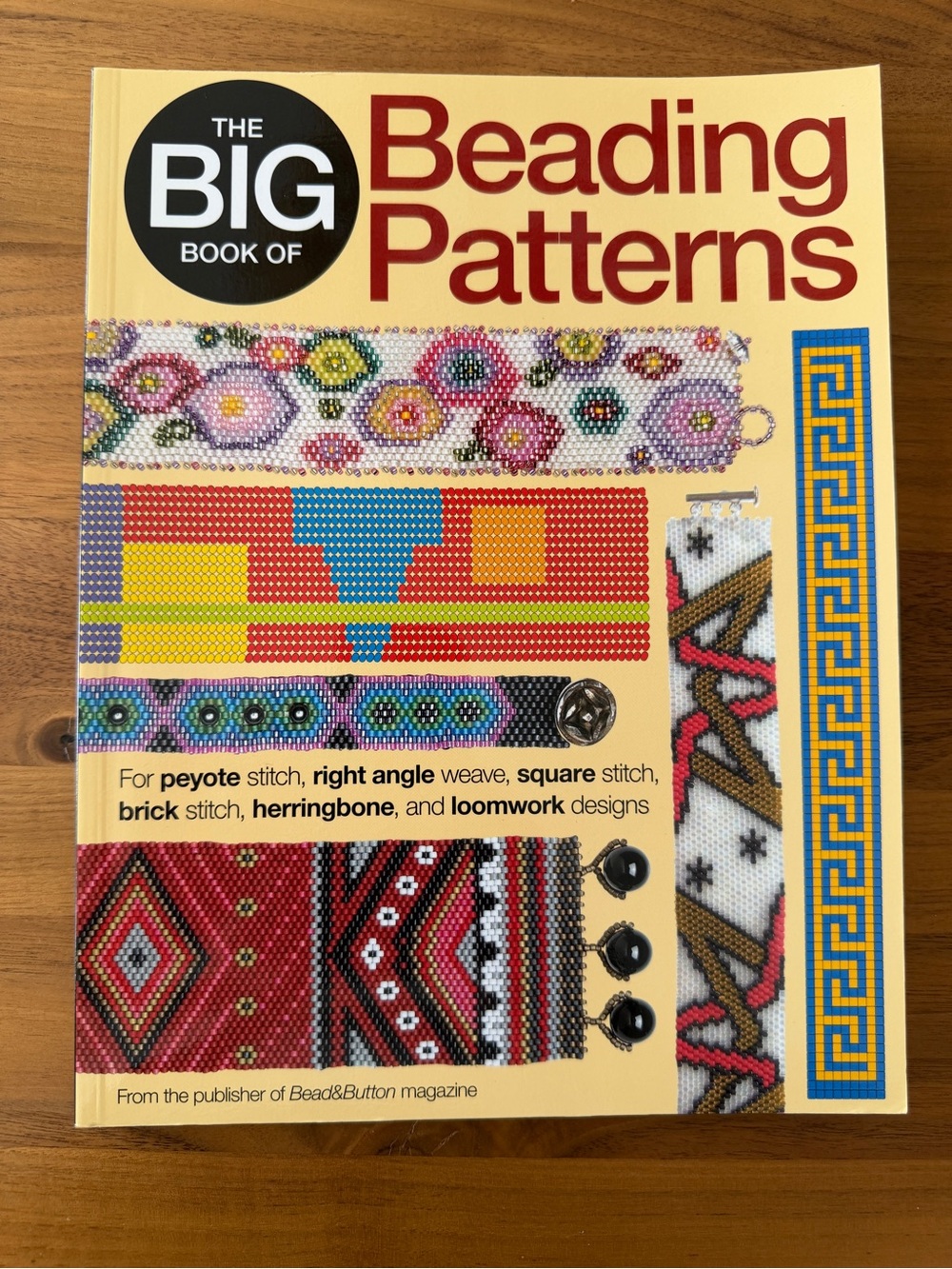 THE BIG BOOK OF BEADING PATTERNS Soft Cover 100 Patterns Instructions Jewelry